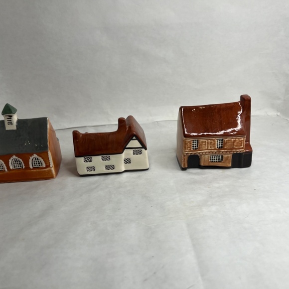 Vintage Mudlen End Studios Mini Ceramic Houses Made In England LOT 10 RARE - Picture 11 of 11